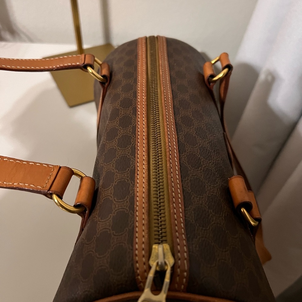 Celine Vintage Macadam Mini Boston Shoulder Bag - Picture 3 of 6
